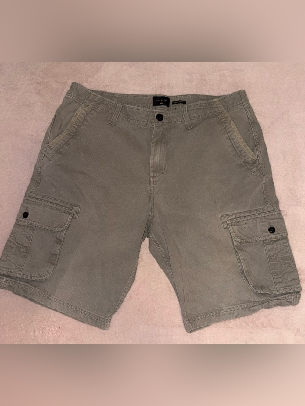 Quiksilver Olive Cargo Shorts | Utility Shorts✨